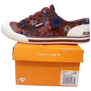 Rocket Dog Jazzin Red Clancy Floral Sneaker Women's size 9